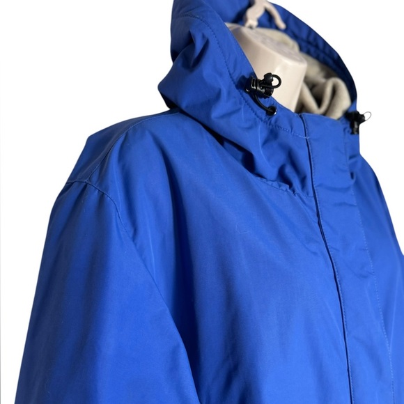 Lands End Women's Insulated Waterproof Raincoat Jacket Coat blue plus size 1x - Picture 6 of 17